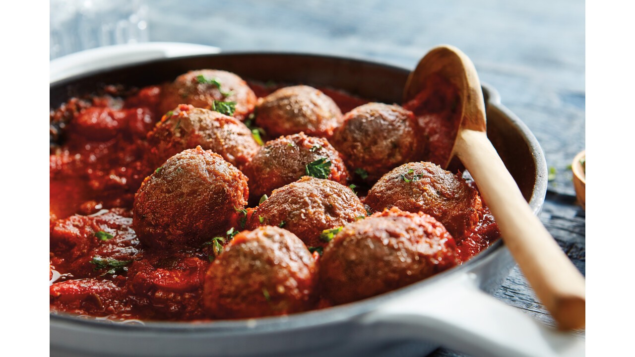 Beyond Meat Meatballs in Tomatensauce