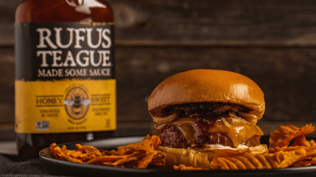 Burger mit Rufus Teague Honey Sweet