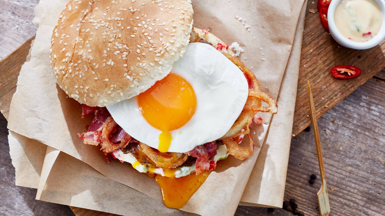 Beefburger mit Spiegelei von PEGGYS