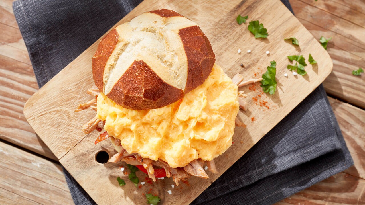 Pulled-Chicken mit Snegg