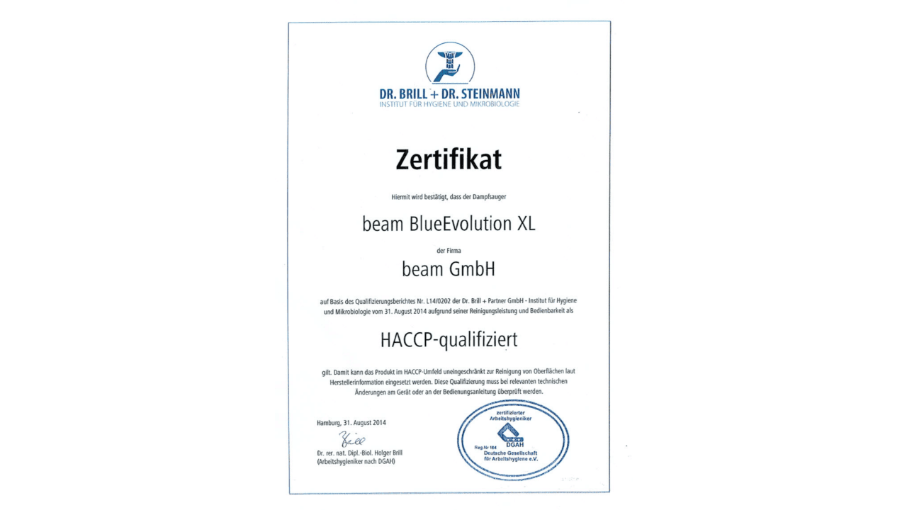 HACCP Zertifikat